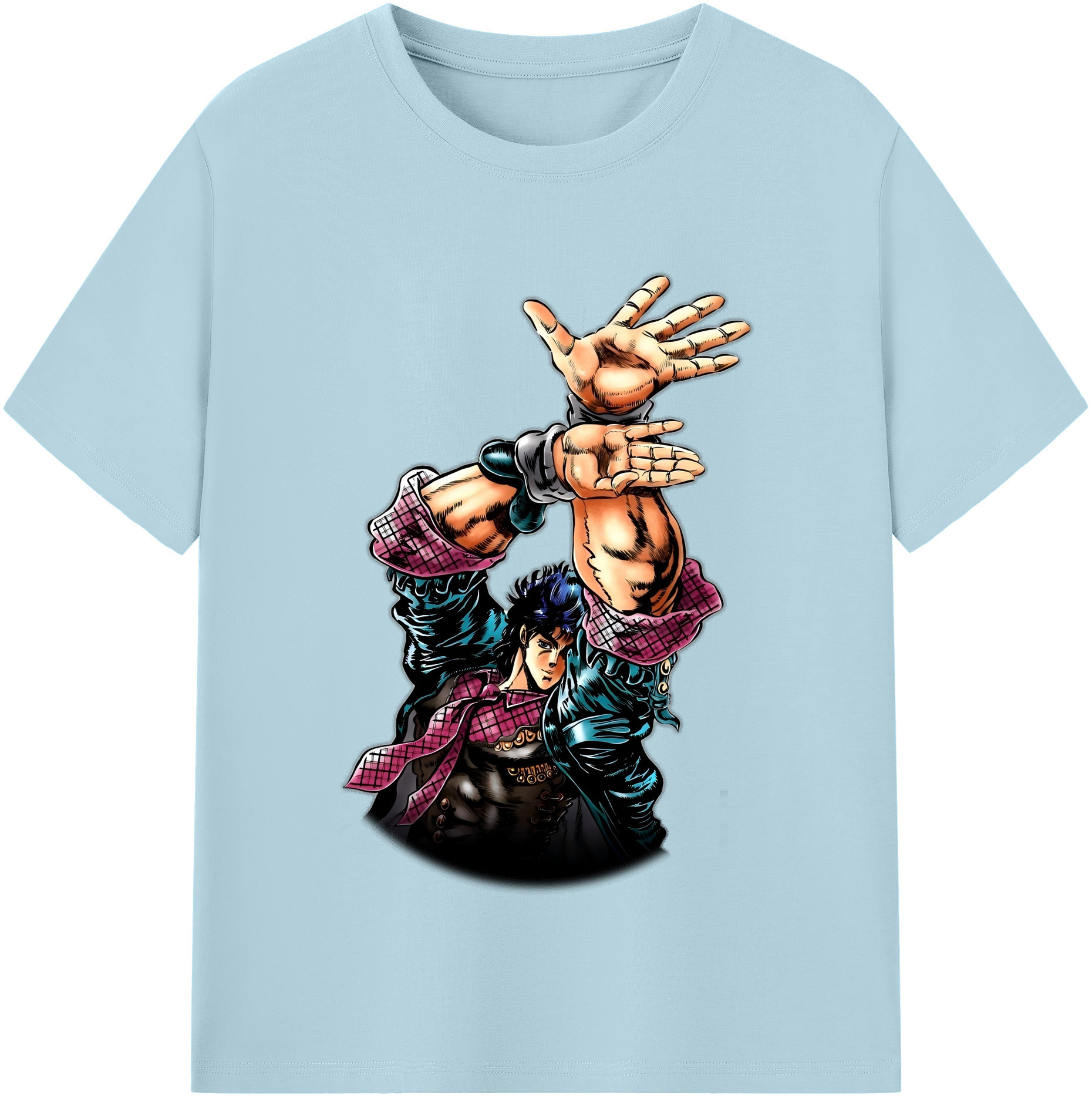 （画像用） ジョジョの奇妙な冒険 /ジョナサン?ジョースター JoJo's Bizarre Adventure Jonathan Joestar 綿100％半袖Tシャツ（フロントプリント）